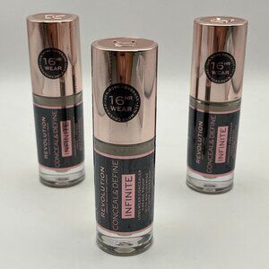 Revolution 3 Set Conceal & Define Infinite Longwear Concealer 16HR Full Cover